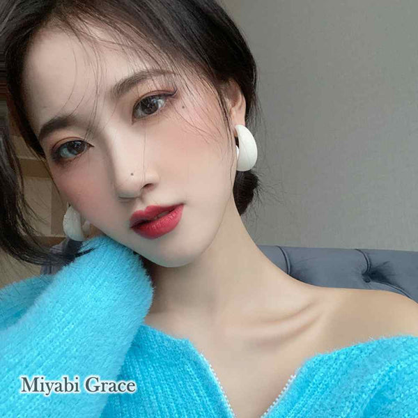 Red/Green/Blue/Yellow Chunky 40 mm Invisible Clip On Hoop Earrings ( Screw-Back )