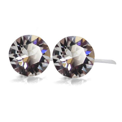 Swarovski crystal invisible clip on earrings