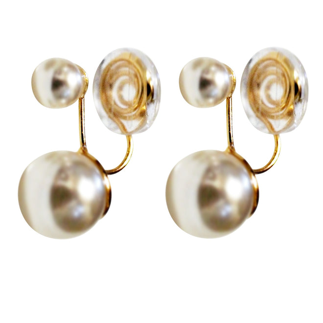 Coil back clip on earrings