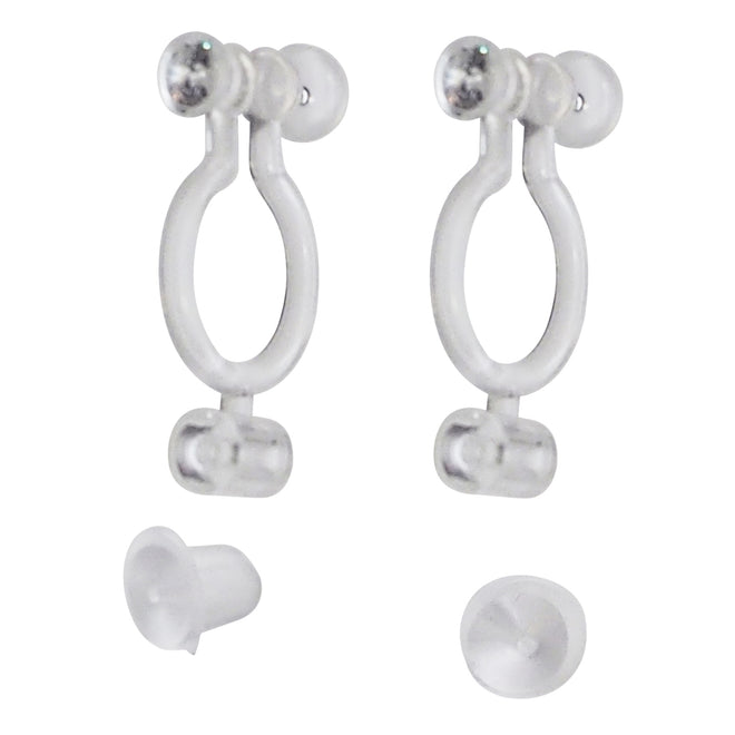 Clip on earring converters
