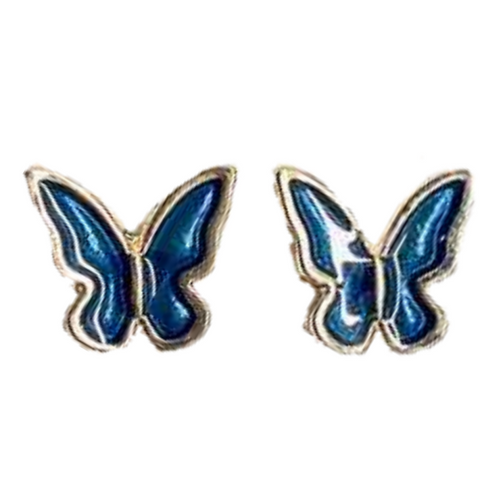 Butterfly Clip On Stud Earrings