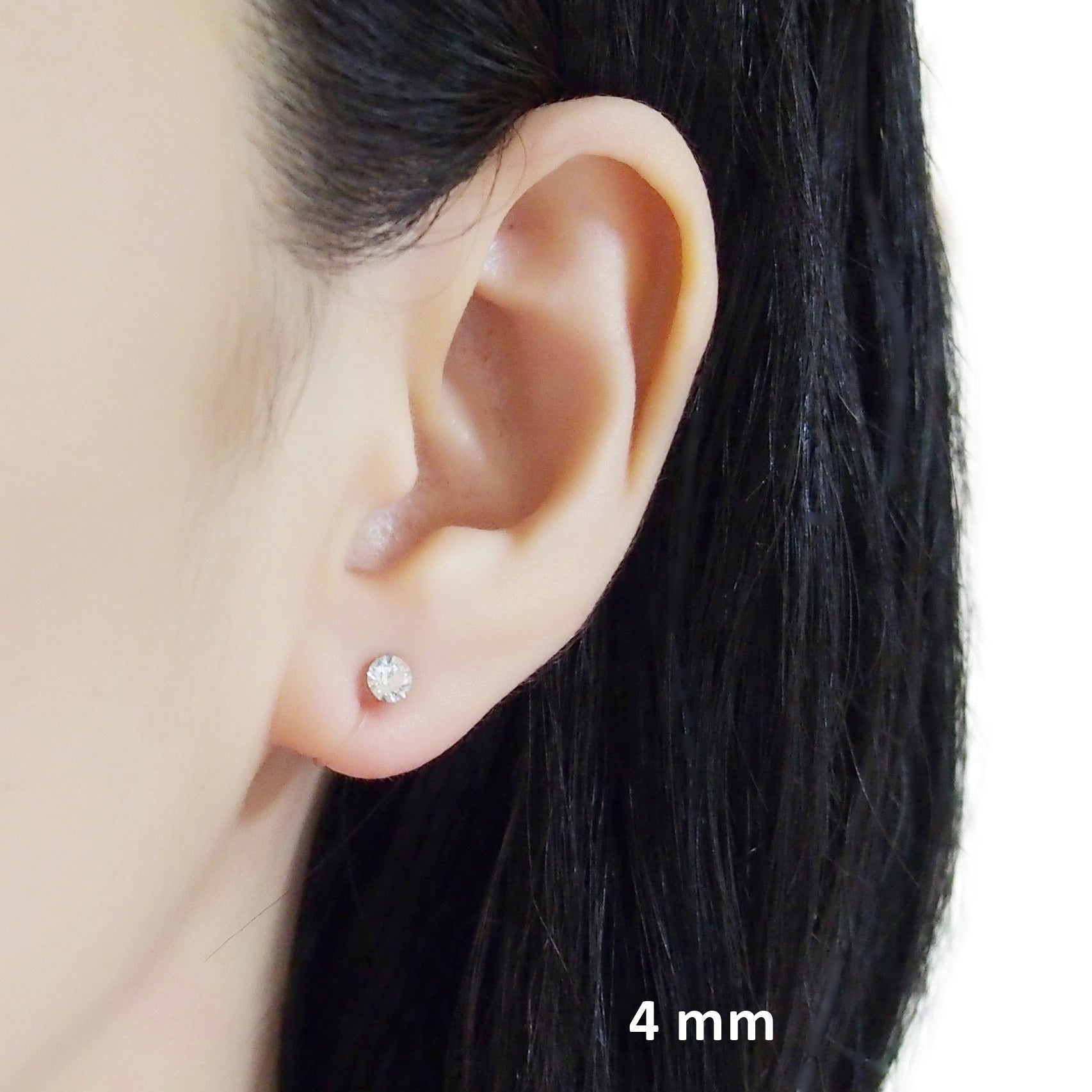 Swarovski crystal invisible clip on stud earrings - Miyabi Grace