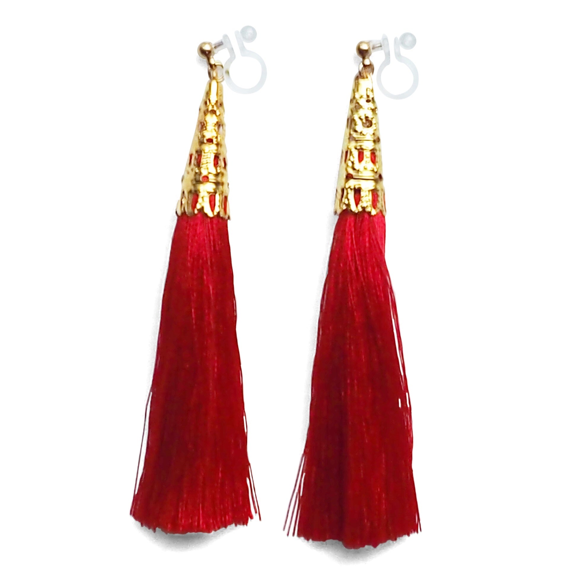 Buy CRUNCHY FASHION Ethnic Gold-Plated Jadau Red Kundan Long Pearl Earrings  Jhumka earrings Online at Best Prices in India - JioMart.