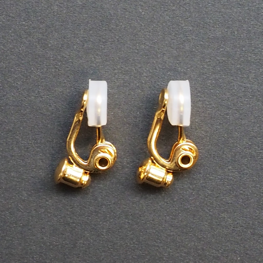 Gold Clip On Bottom Style Silicon Earrings Converters – Belly Bear Workshop