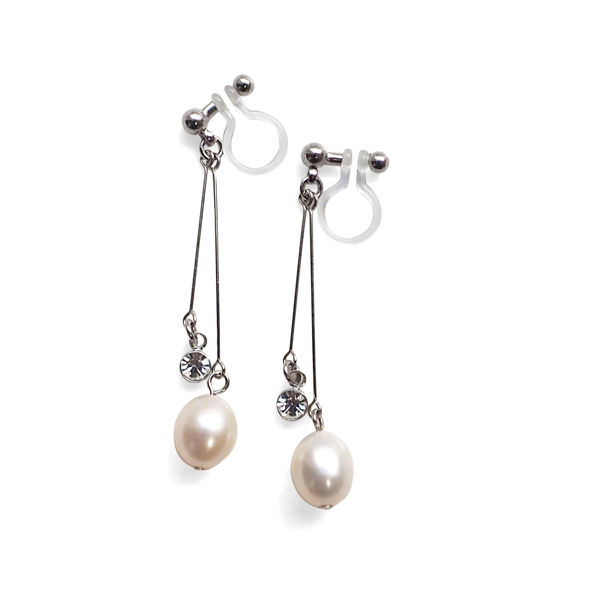 Invisible clip on earrings clearance