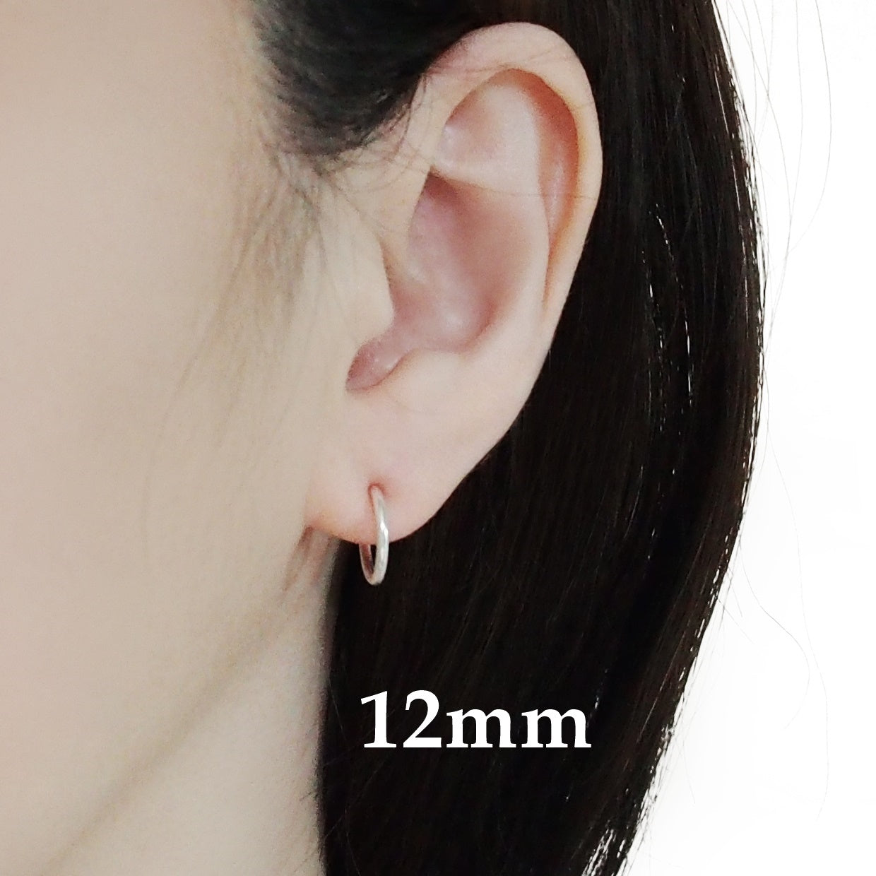 Jungkook silver hoop earrings hotsell