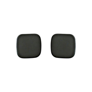 Minimal Square Moss Green Invisible Clip On Stud Earrings