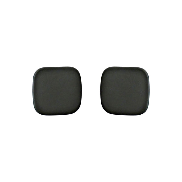Minimal Square Moss Green Invisible Clip On Stud Earrings