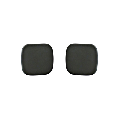 Minimal Square Moss Green Invisible Clip On Stud Earrings