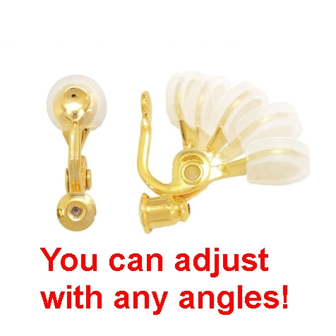 Comfortable clip angle adjustable clip on earring converters - Miyabi Grace