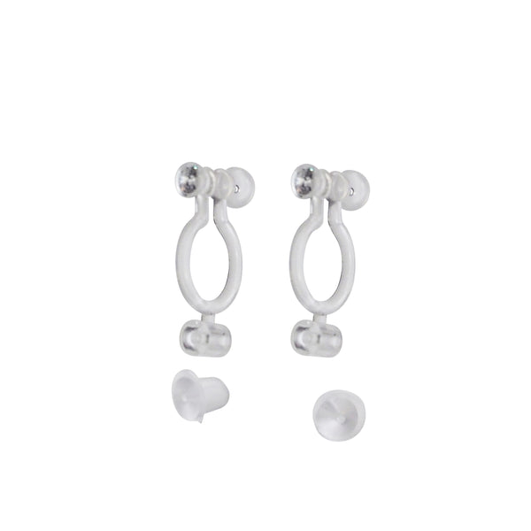 Best seller!  2 pairs of Pierced look and comfortable invisible clip on earring converters - Miyabi Grace