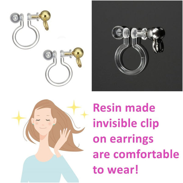 comfortable-pierced-look-Miyabi-Grace-Amber-Look-Butterfly-Invisible-Clip-On-Earrings
